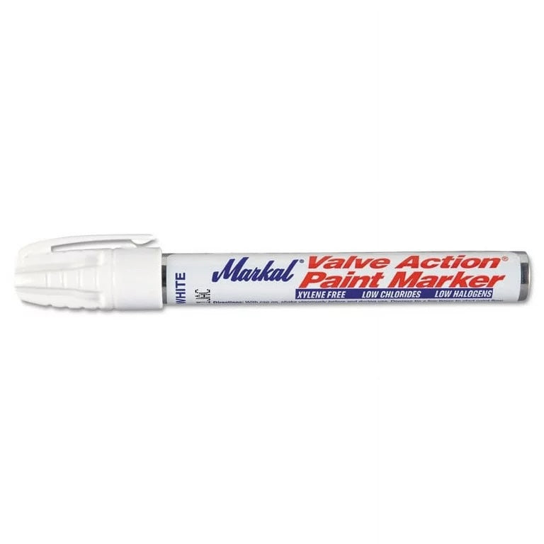 Markal Valve Action Liquid Paint Marker - White