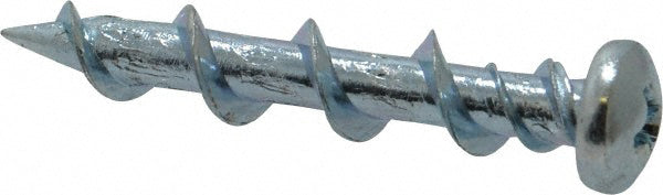 3/16 Inch x 1-1/4 Inch Chrome Plated Concrete Screws Wall-Dog� Anchor - 100 Per Box