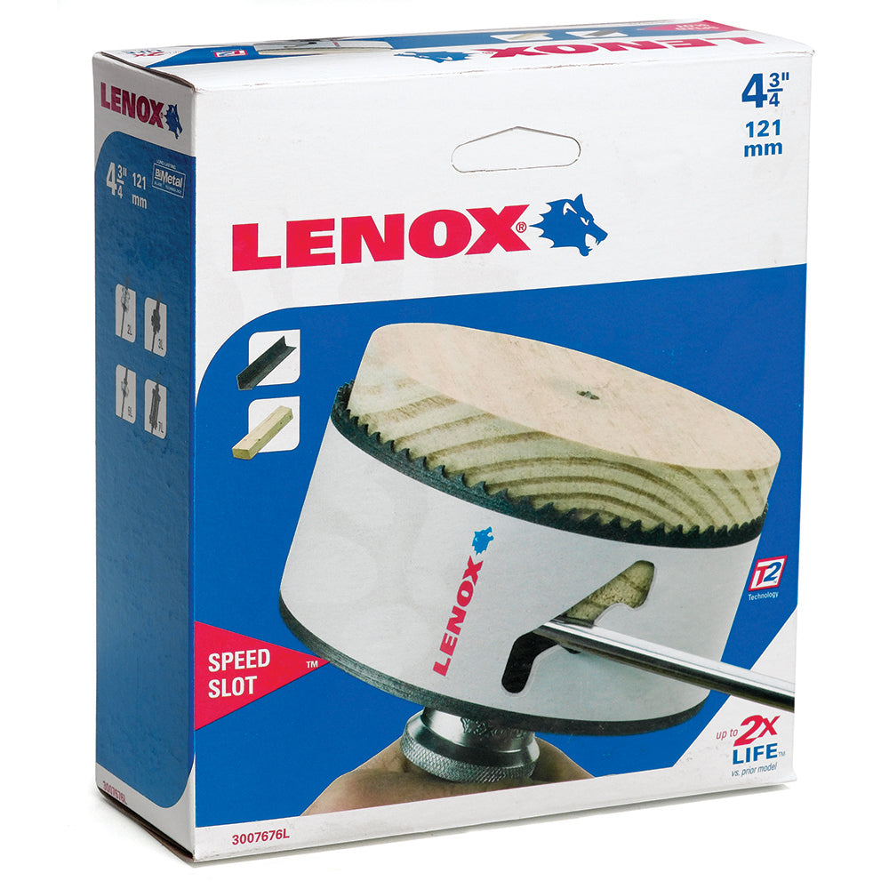 4-3/4 Inch X 1-1/2 Inch Bi-Metal Speed Slot Hole Saw Lenox