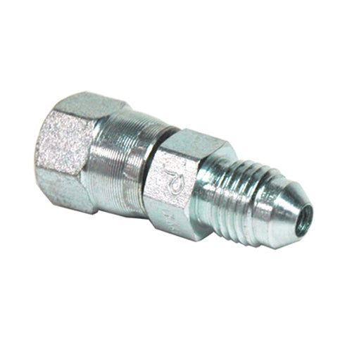 1 Inch 3600 Psi Zinc Plated Carbon Steel Male JIC To Female JIC Swivel Adapter