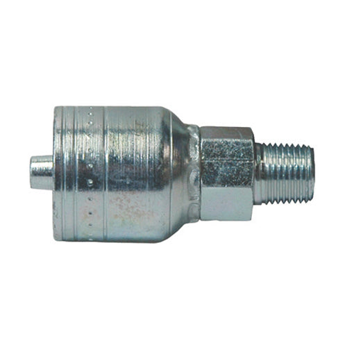 1 Inch x 1 Inch Male Pipe Rigid (Nptf) Yellow Zinc Z Series Weathergrip Crimp