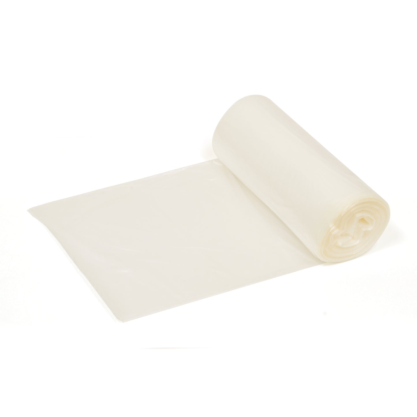 24X24 High Density Can Liner 8 Microns 10 Gallons Natural 1000 Per Case