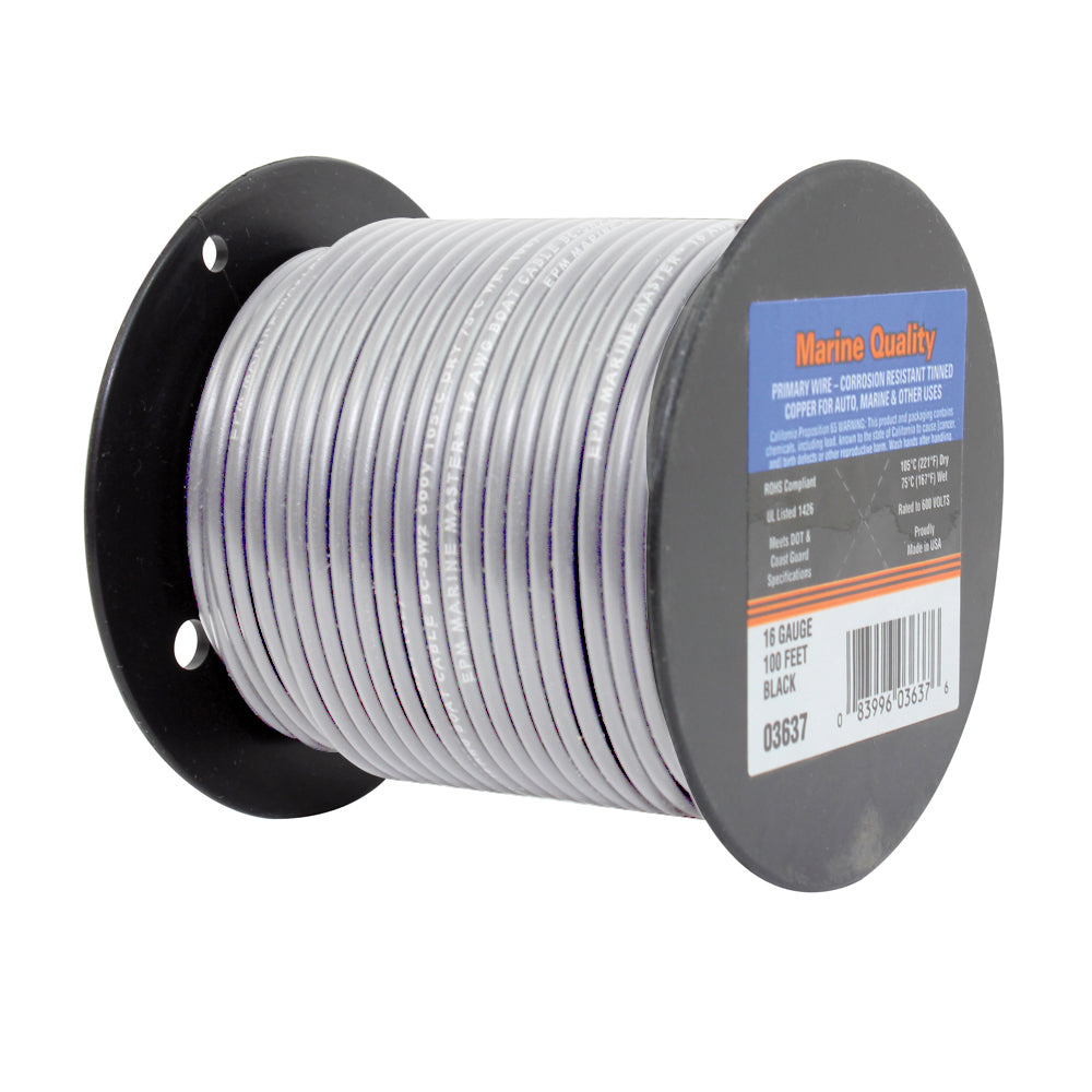 14 Ga Boat Cable White 100' Roll