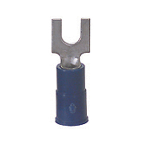 16-14 Gauge Block Spade Terminal #6 Stud PVC Insulated Blue