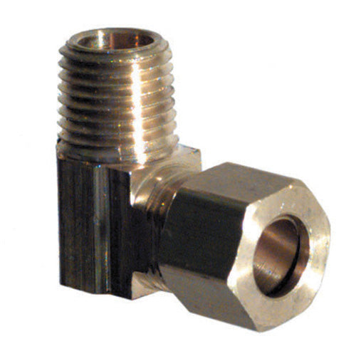 3/4 Inch Tube X 1/2 Inch Male Pipe Brass Compression Tube Male Elbow