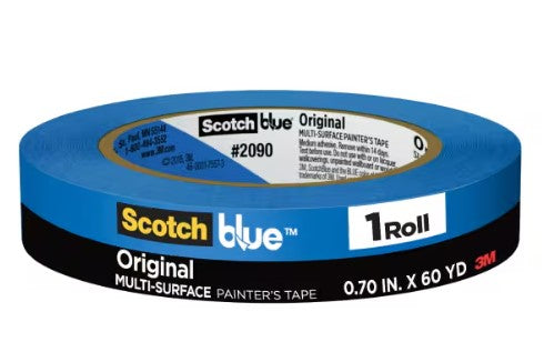 3/4 Inch x 180 Foot 3M Blue Masking Tape