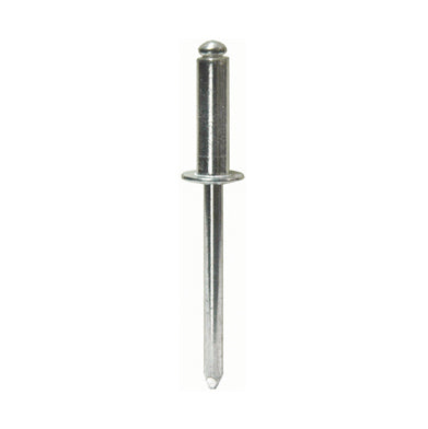 0.188 - 0.250 Inch Grip 3/16 Inch Dia x 0.387 Inch 5052 Aluminum Standard Flange Dome Head Blind Rivet