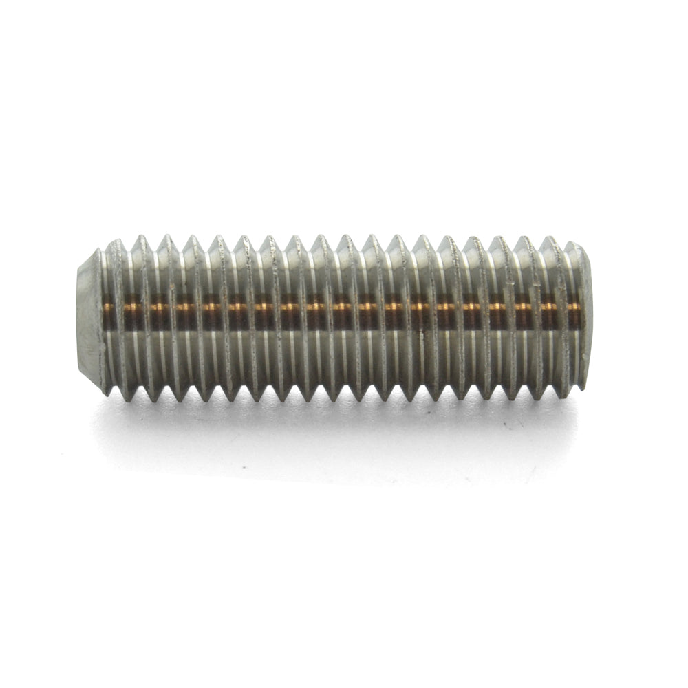 M10 x 1.5 x 20 mm Coarse Plain 18-8 (A2) Stainless Steel Din 916 Cup Point Socket Head Set Screw