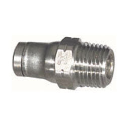 1/8 Inch X 1/4 Inch Compression Tube X MNPT 316L Stainless Steel Straight Push-To-Connect Connector