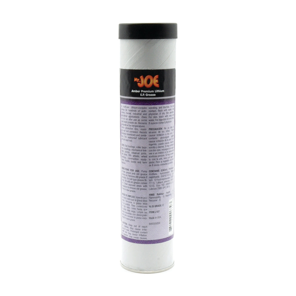 Quest Specialty  Mr. Joe Lithium Extreme Pressure Amber Grease NLGI Grade 2 - 14.5 Oz Net Wt.  Cartridge