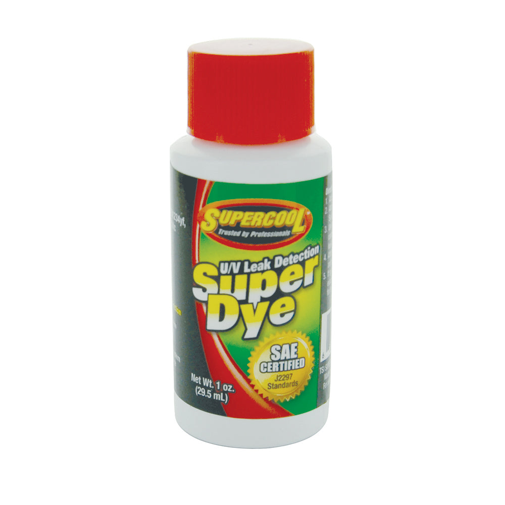 U/V Leak Detection Dye safe for R143a- HFO-1234yf- Hybrid and Electric A/C Systems - 1 Oz