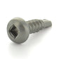 #10 x 1 Inch Passivated & Waxed 410 Stainless Steel #3 Point Pan Head Self-Drilling Tek Screw