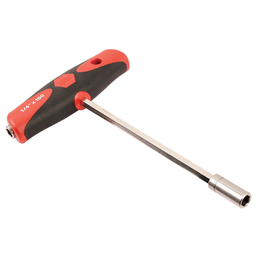 Softgrip T-Handle Dual Drive Magnetic 1/4" Bit Holders - Retail Ready
