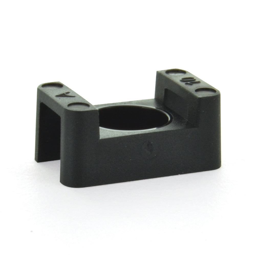 0.59 Inch X 0.37 Inch X 0.27 Inch Small Cable Tie Screw Mount Uv Black