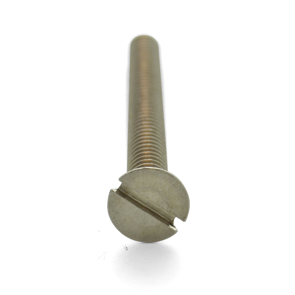 #6-32 x 3/8 Inch Coarse Plain 18-8 (A2) Stainless Steel Slotted Drive Flat Countersunk Head Machine Screw