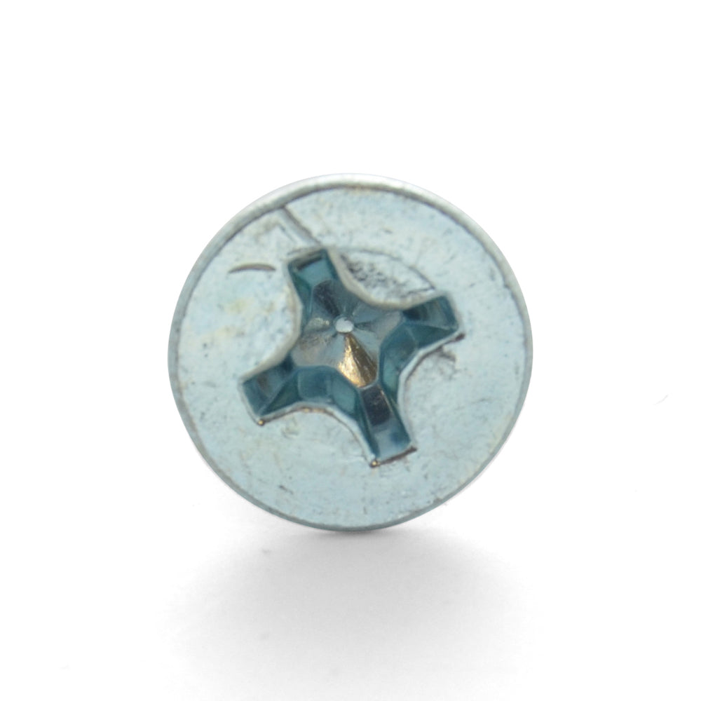 M4 x 0.7 x 6 mm Coarse Class 4.8 Zinc Plated Steel Phillips Drive Flat Countersunk Head Machine Screw