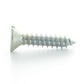 #12 x 1 Inch Zinc Plated Alloy Steel Flat - Countersunk Head Type-Ab Self-Tapping Sheet Metal Screw