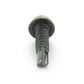 #14 x 1 Inch Black Oxide Hardened Steel #3 Point Indented Hex Washer Head Self-Drilling Tek Screw
