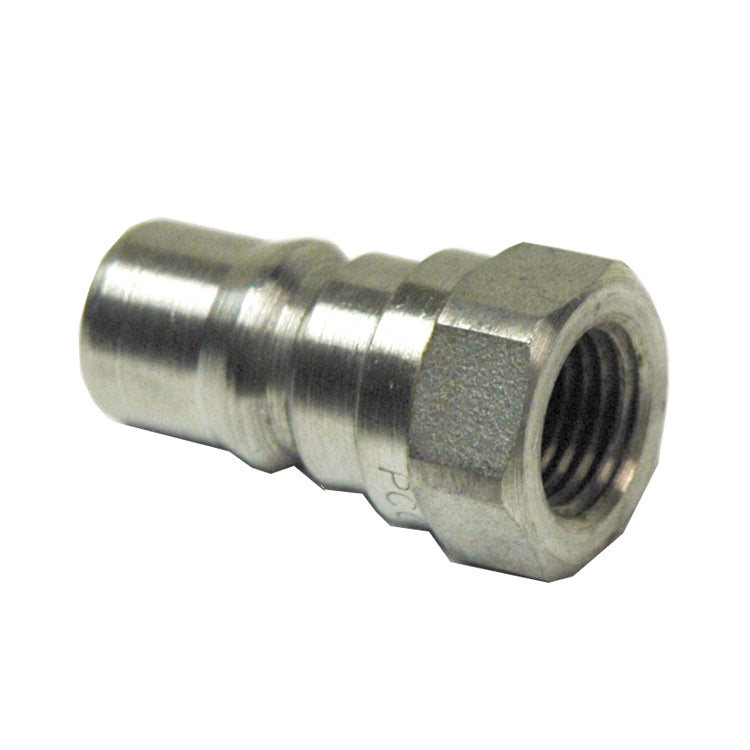 1/4 Inch Series H Iso 'B' Interchange Hydraulic Service Plug Stainless Steel