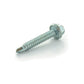 1/4 x 1-1/2 Inch Slotted Hex Washer Head Drill Point Tek Crimptite Zinc