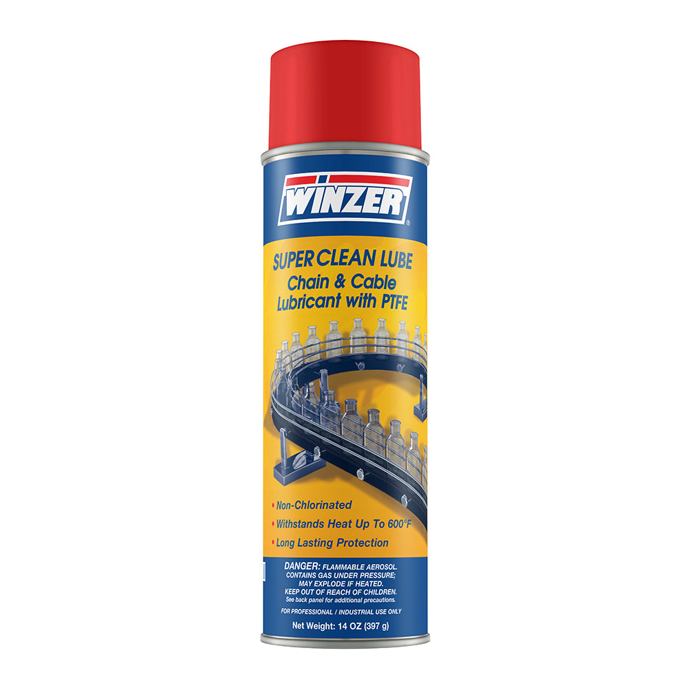 Winzer Super Clean Lube Chain And Cable Lubricant With Ptfe - 14 Oz Net Weight - Aerosol