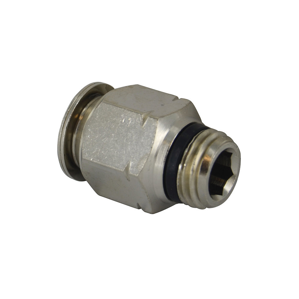 3/8 Inch Tube X 3/8 Inch Pipe Straight Male Connector - Universal Thread