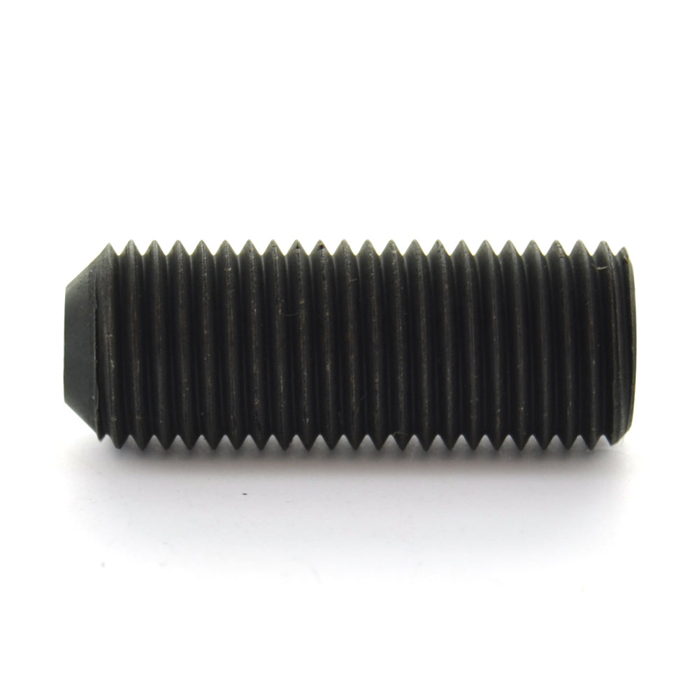1/4-28 x 1/2 Inch Fine Black Oxide Alloy Steel Cup Point Socket Head Set Screw