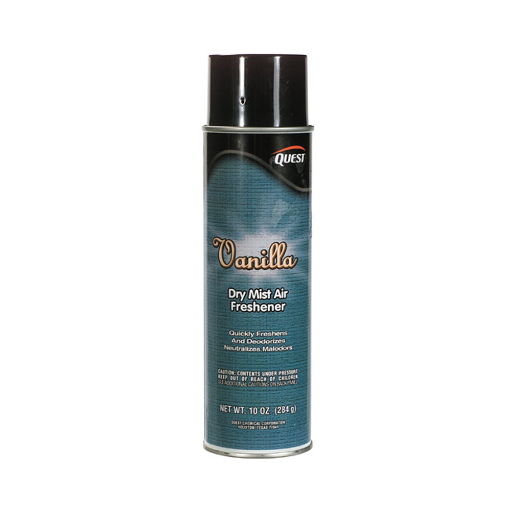 Quest Specialty Dry Spray Air And Fabric Deodorant Vanilla 10 Oz Net Weight - Aerosol
