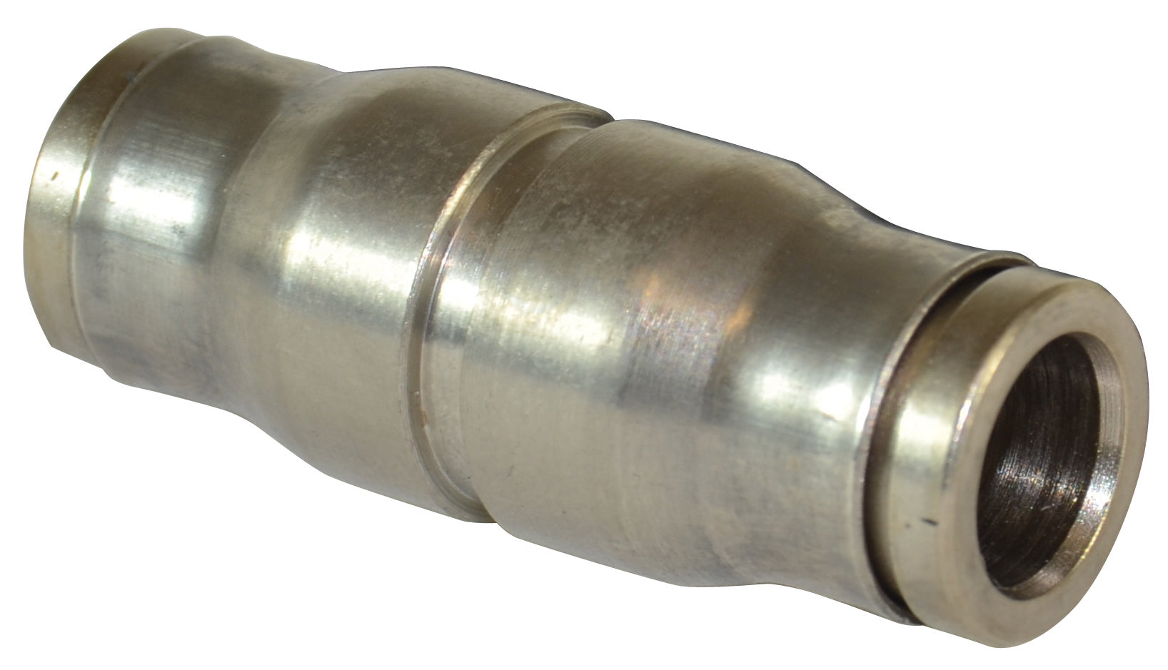 M4 Nickel Plated Brass Push-In Tube Union