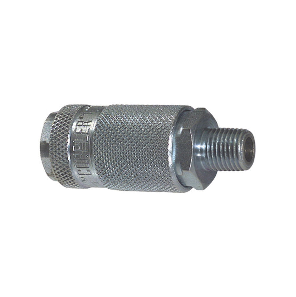1/4 Inch Basic Size Lincoln Style Interchange Coupler Male 1/4 Inch Npt