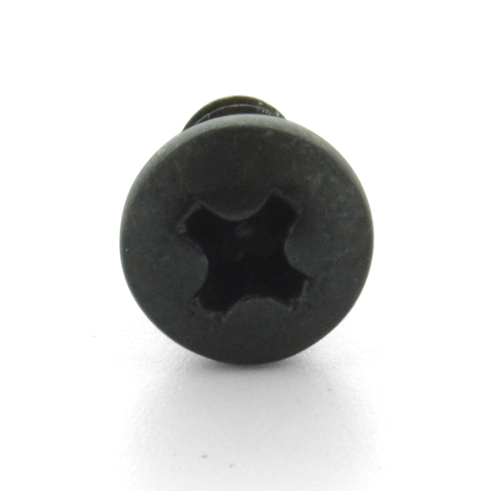#10 x 3 Inch Black Oxide Alloy Steel Pan Head Type-Ab Self-Tapping Sheet Metal Screw