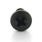 #10 x 3 Inch Black Oxide Alloy Steel Pan Head Type-Ab Self-Tapping Sheet Metal Screw