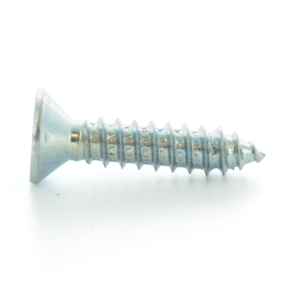 #14 x 1-1/2 Inch Zinc Plated Low Carbon Steel Flat - Countersunk Head Type-Ab Self-Tapping Sheet Metal Screw