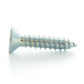 #6 x 1-1/4 Inch Zinc Plated Low Carbon Steel Flat - Countersunk Head Type-Ab Self-Tapping Sheet Metal Screw