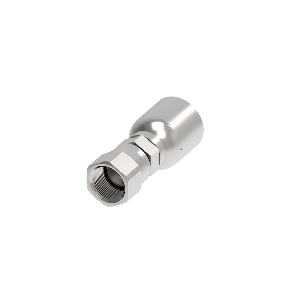 Fj3114 Series Crimp Hose Fittings Female SAE 37° JIC Swivel 1/4X1/4