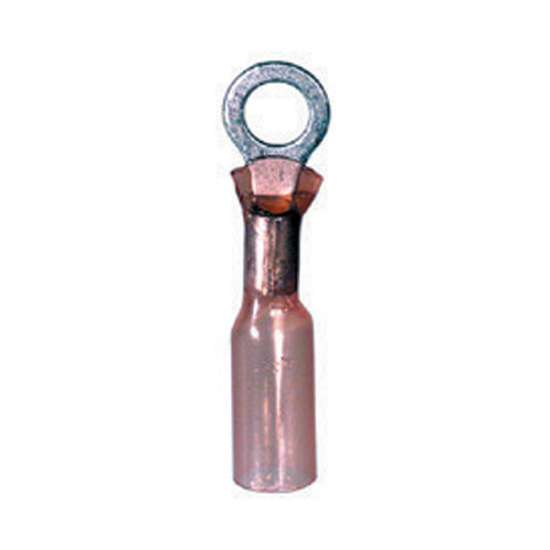 22-18 Gauge Ring Terminal #10 Stud Heat Shrink Nylon Insulated Ring Red