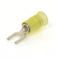 12-10 Awg #10 Stud Yellow Nylon Insulated Block Fork Terminal