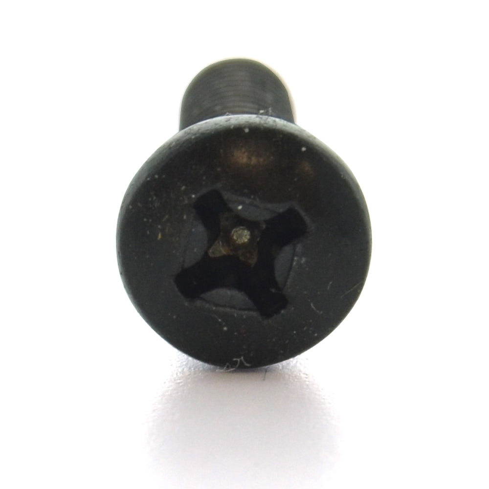 #10-24 x 3 Inch Coarse Black Zinc Steel #2 Phillips Drive Pan Head Machine Screw