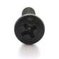 #10-24 x 3 Inch Coarse Black Zinc Steel #2 Phillips Drive Pan Head Machine Screw