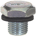 1/2-20 x 3/4 Inch Bright Zinc Plated Steel Oil Drain Plug With Washer