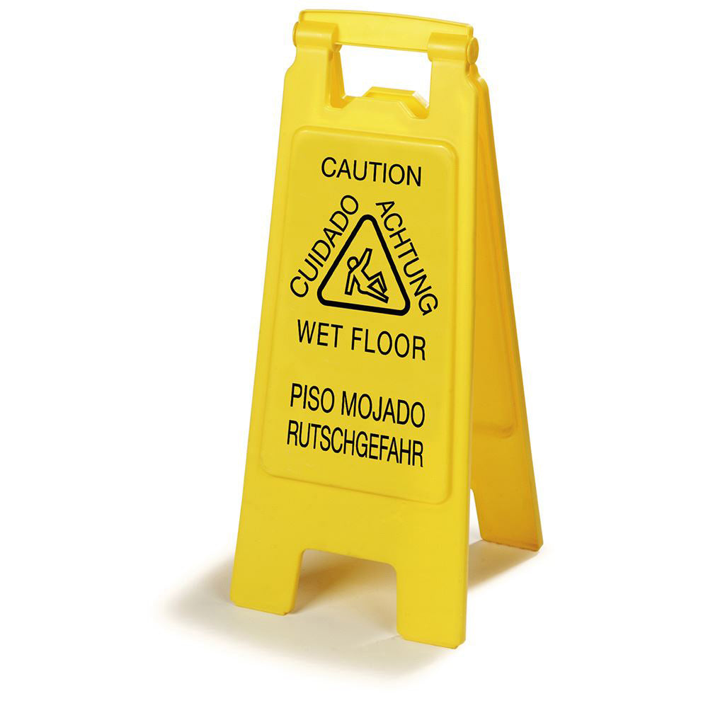 25 x 11 Wet Floor Sign Yellow