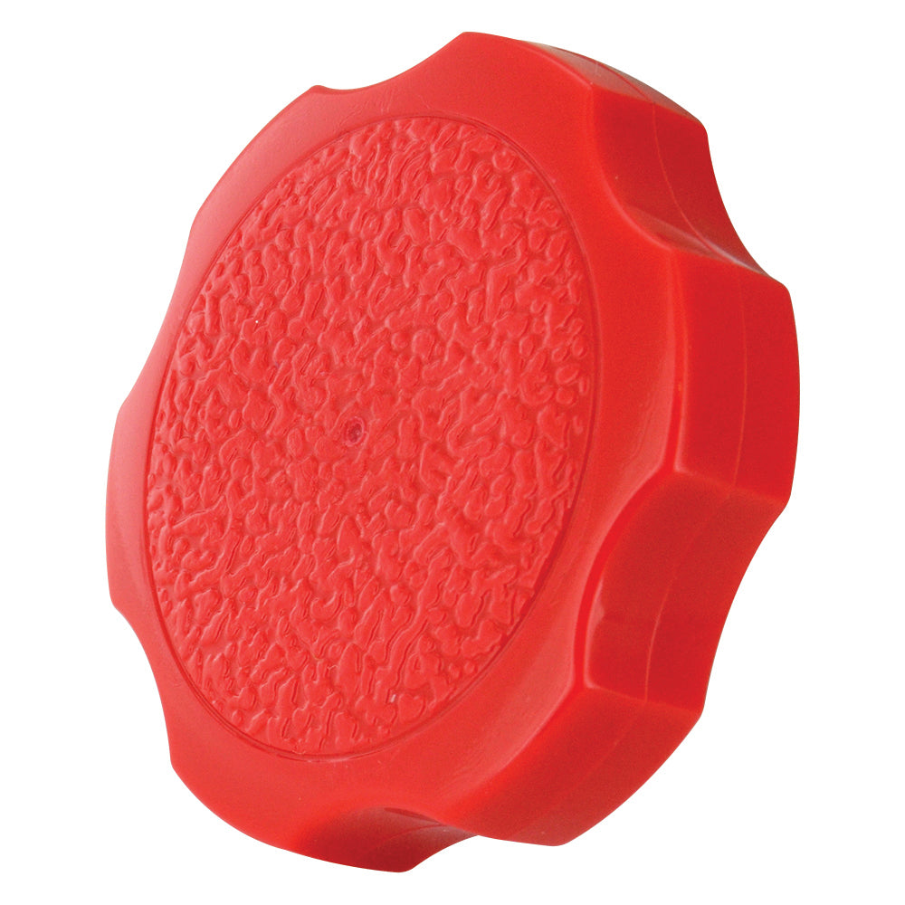 Red Rosette Thumb Screw Knob - 1/4 Inch (1-1/2 Inch Diameter)
