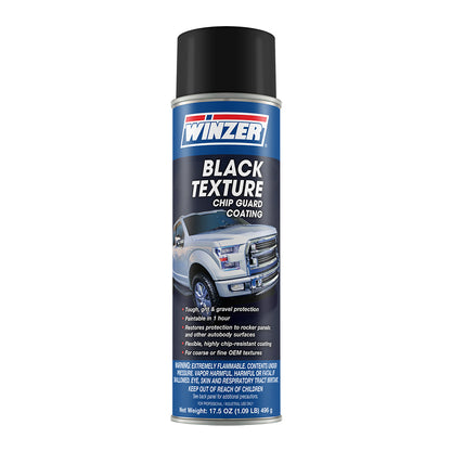 Winzer Black Texture Chip Guard Coating - 17.5 Oz Net Weight - Aerosol