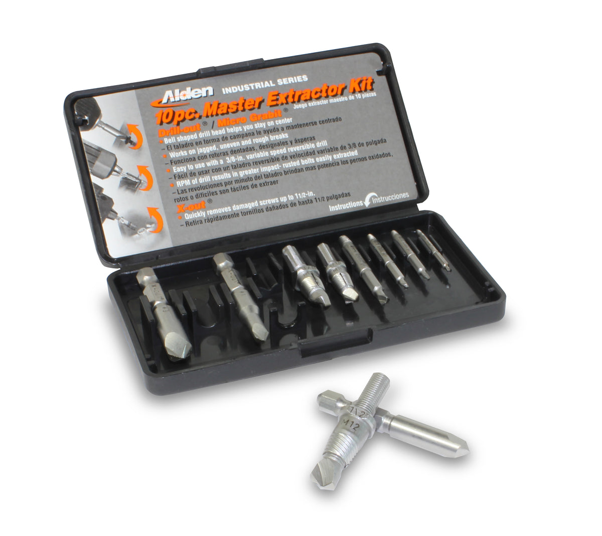 10-Piece M2 High Speed Steel Professional Series Master Extractor Kit
