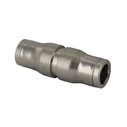5/32 Inch Nickel Plated Brass Push-In Tube Union