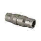 1/4 Inch Nickel Plated Brass Push-In Tube Union