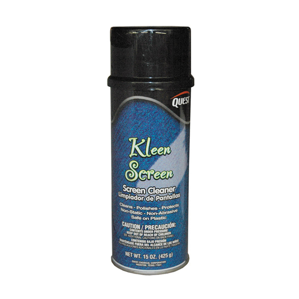Quest Specialty Kleen Screen Computer Screen Cleaner - 15 Oz Net Weight - Aerosol
