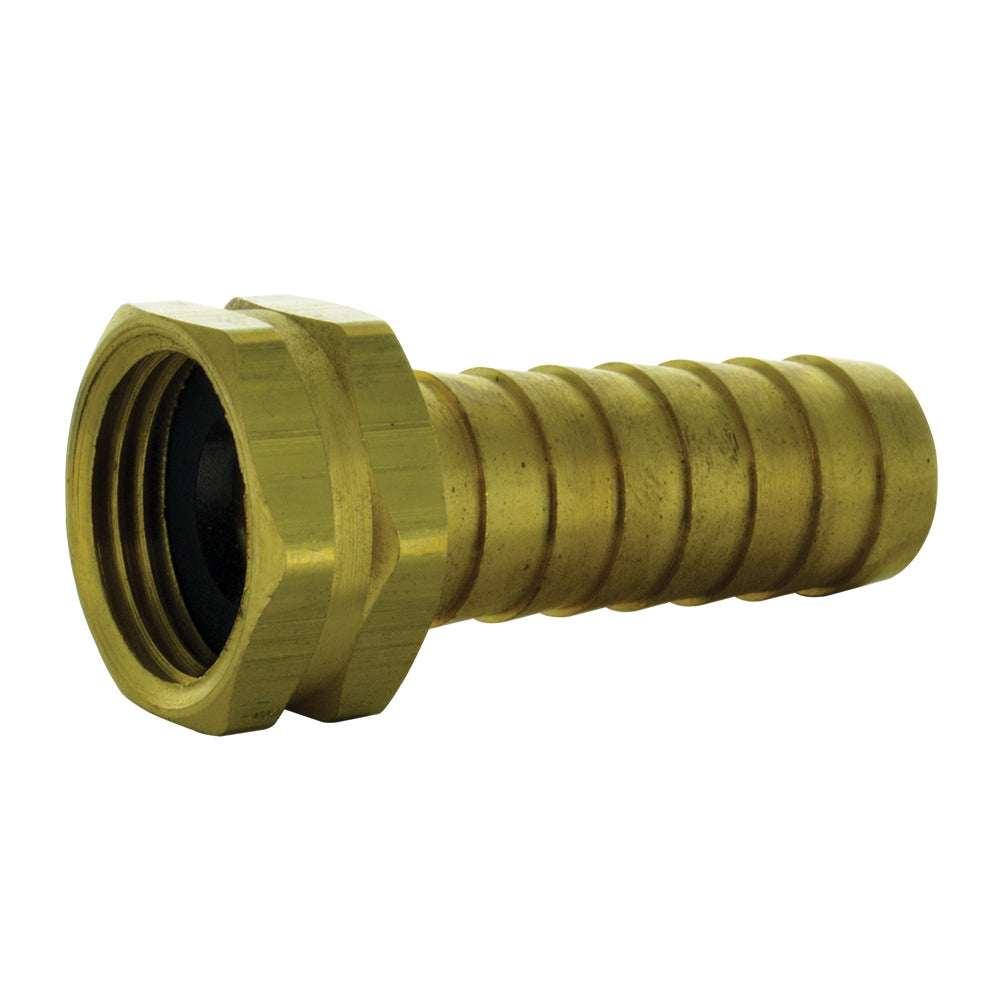 3/4 Inch Female Brass Garden Hose Thread To Long Shank Barb