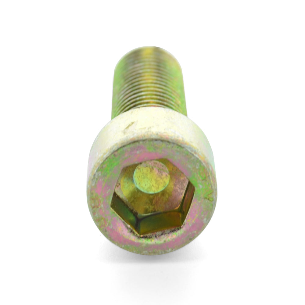 M8 x 1.25 x 50 Mm Coarse Yellow Zinc Alloy Steel Socket Cap Screw