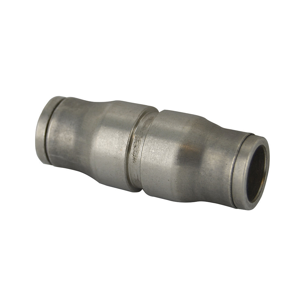 M12 Nickel Plated Brass Push-In Tube Union